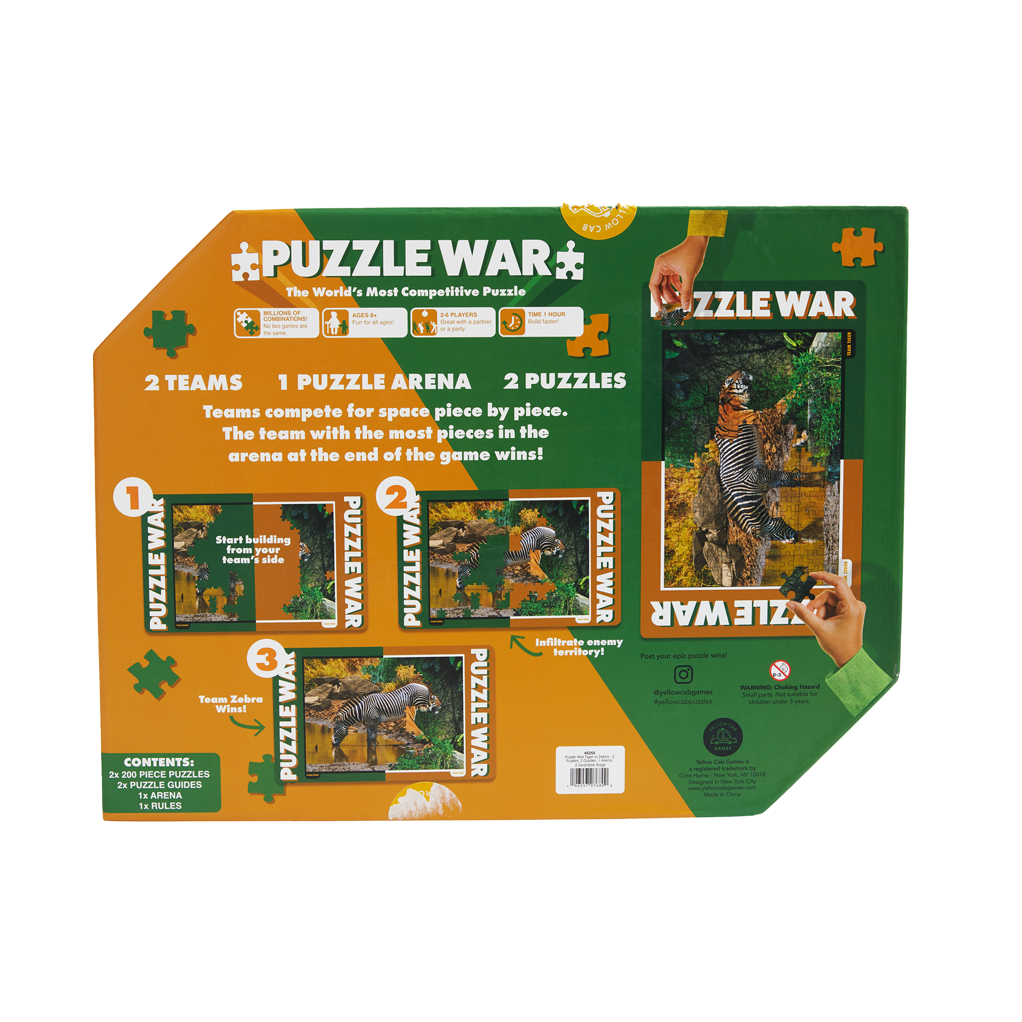 Puzzle War - Tiger vs Zebra